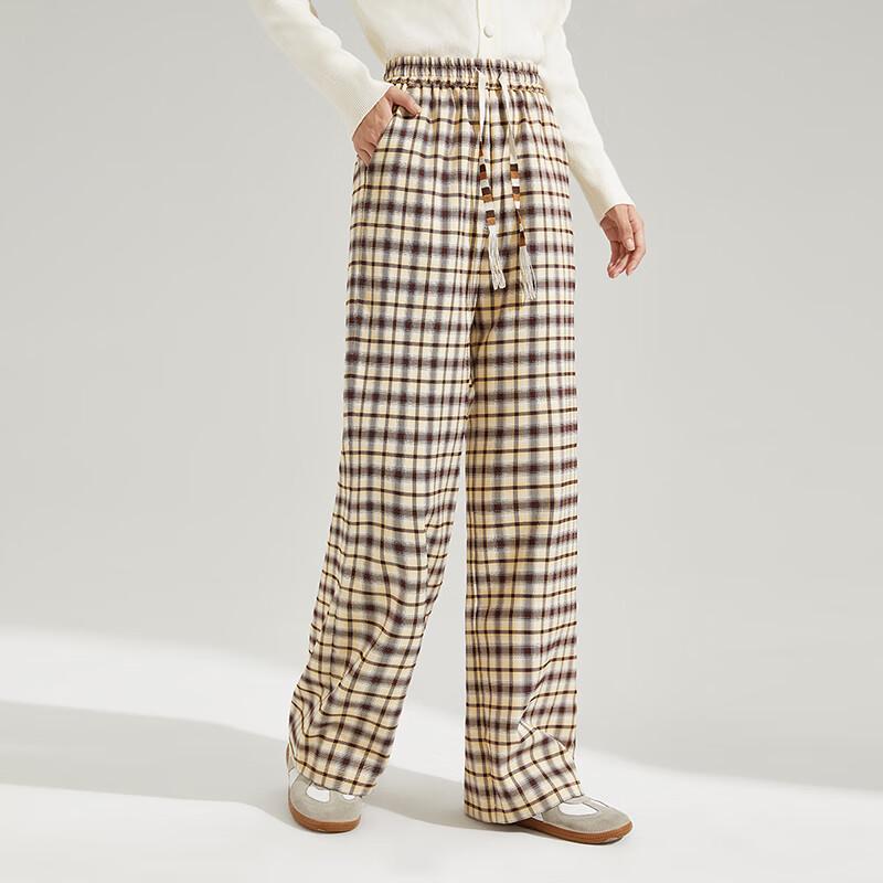 Women's Plaid Casual Trousers