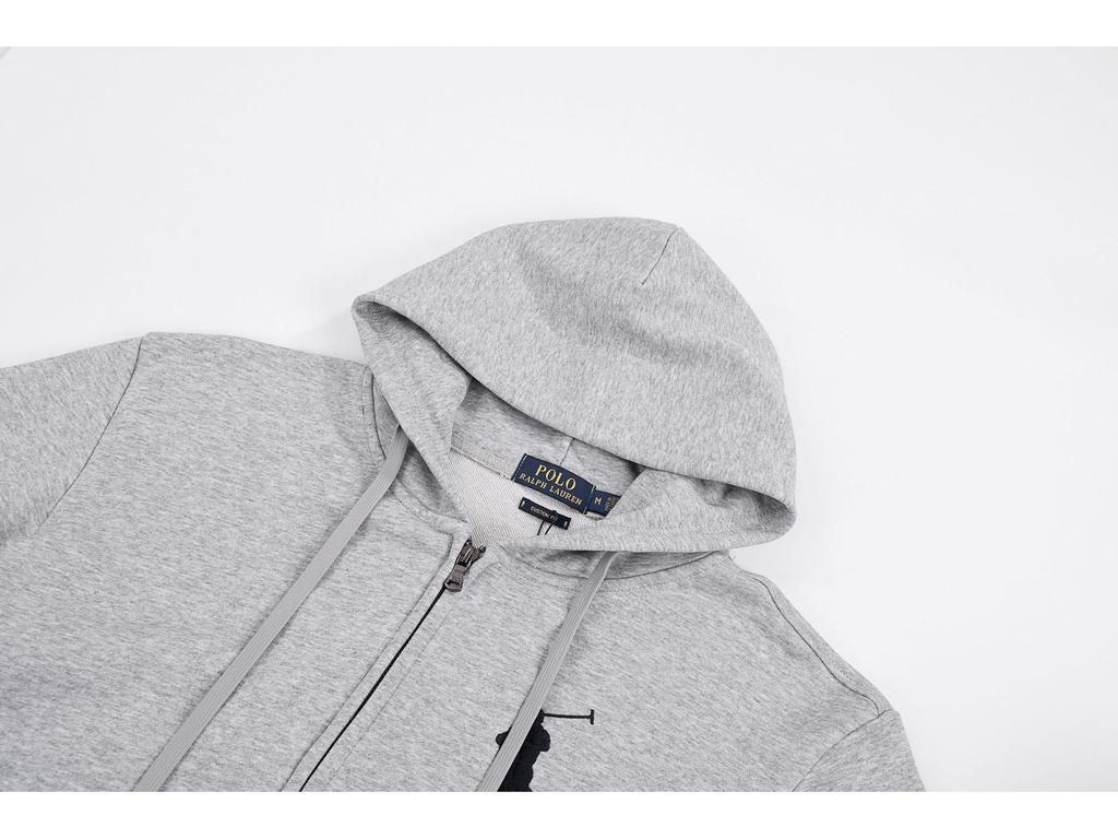 Мужской кардиган-поло с вышивкой Ralph RL - Свободный крой, Большой размер, Толстовка для весны и осени.