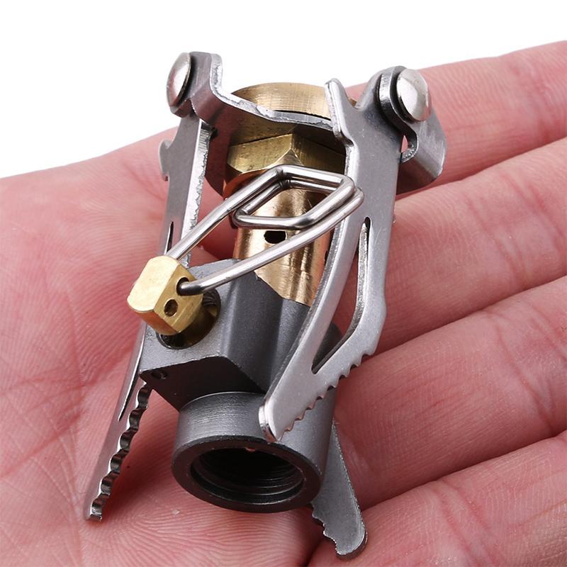 Outdoor Gas Stove Camping Gas Burner Portable Titanium Stove Survival Nace