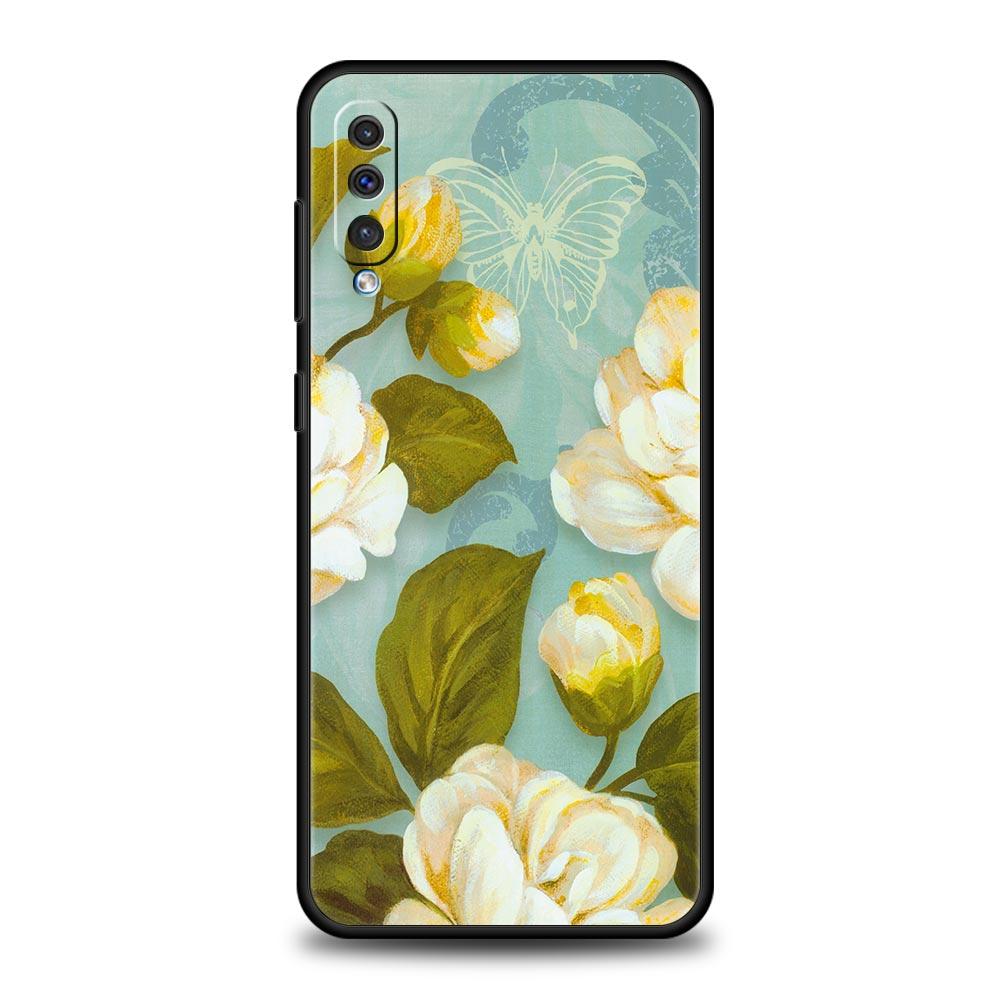 Арт Линк Wash Painting Цветочный Чехол Для Samsung A56 A36 A26 A54 A52 A24 A14 A50 A72 A70 A06 A12 A22 A34 A42 A32 A04s A16 5G Чехол