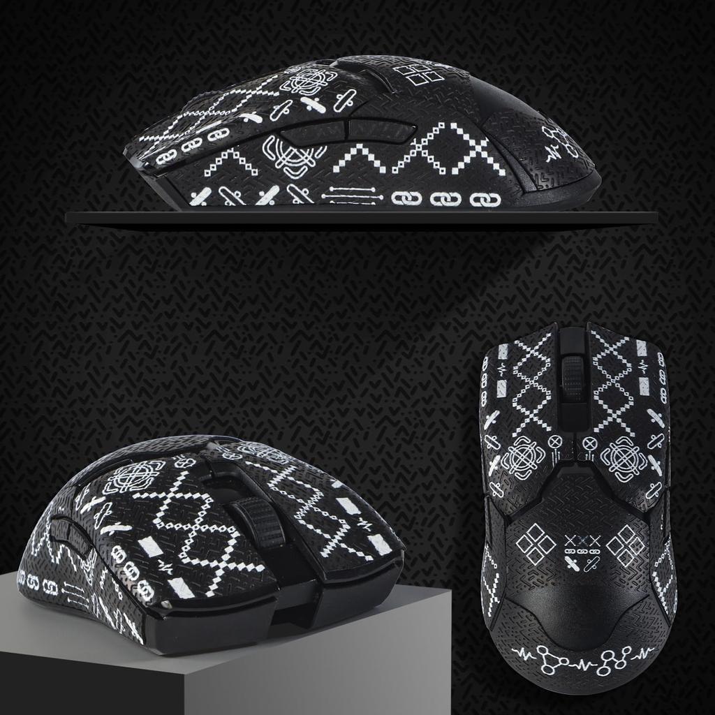 IMMOENUC Mouse Grip Tape Applicable 8KHz Wireless Mouse Tape PVC Material Color Seal Absorbs Skin Sweat and Prevents Slip Viper/Viper Ultimate/Viper