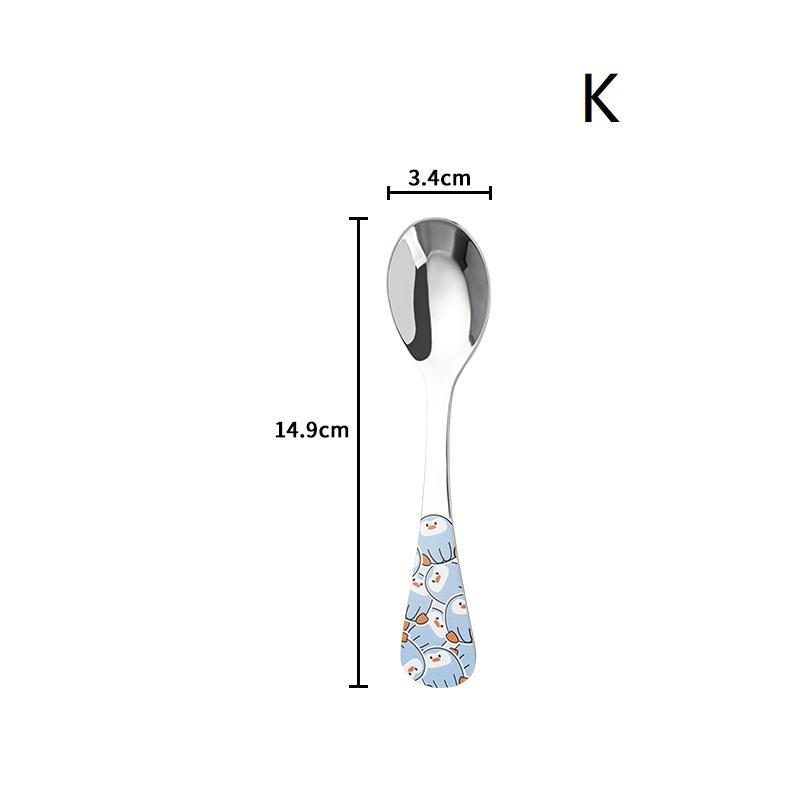 1/4 шт. Набор столовых приборов из нержавеющей стали, мультяшные животные, милая вилка, детская ложка, вилка, столовая посуда, детская посуда, подарок