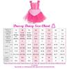 Little Girls Princess Costume Fancy Summer Dress Outfit with Accessories Size Years Hot Pink [Dressy Daisy] 7-8