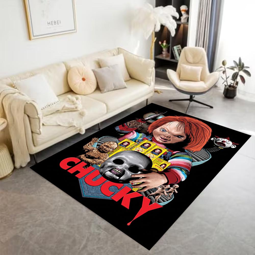 Chucky's Country Adventure Area Rug Perfect for Living Rooms Outdoor Study room Entryway Antislip Carpet Decorate Offices Best for Christmas