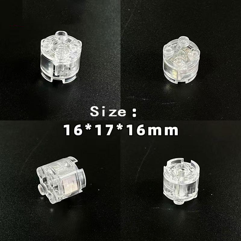 Новые 1/2/5 шт. Moc 8 цветов 2x2 Точечные светодиодные огни с батарейками Аксессуары Классический Кирпич Образовательные Светящиеся Строительные Блоки Дети