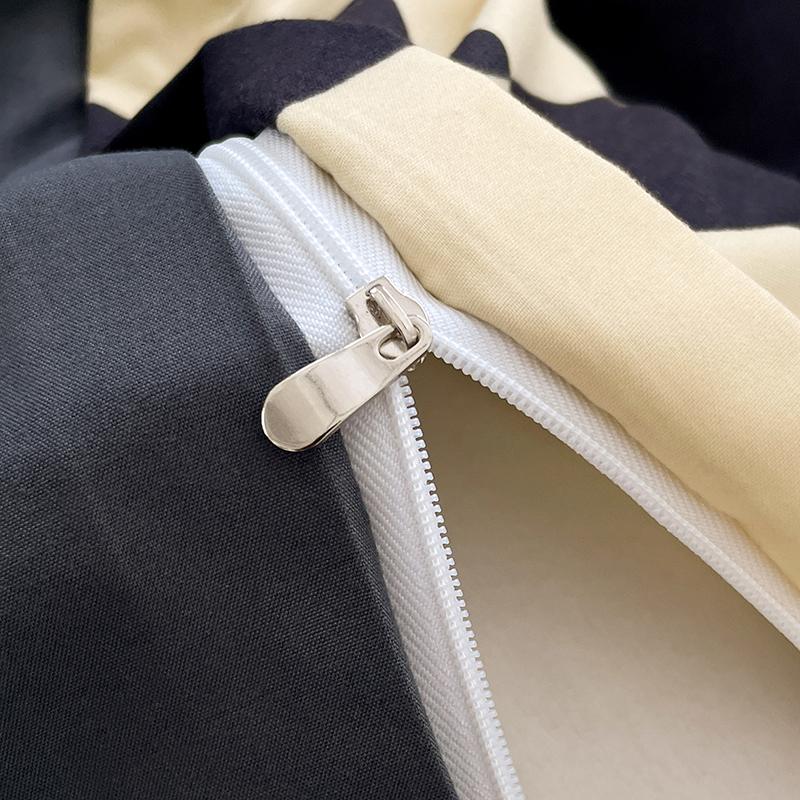 Plaid Style Bedding Set Skin-friendly Quilt Cover Pillowcase Bedsheet Home Bed Linen Sets Single/Full/Queen/King Size Bedclothes