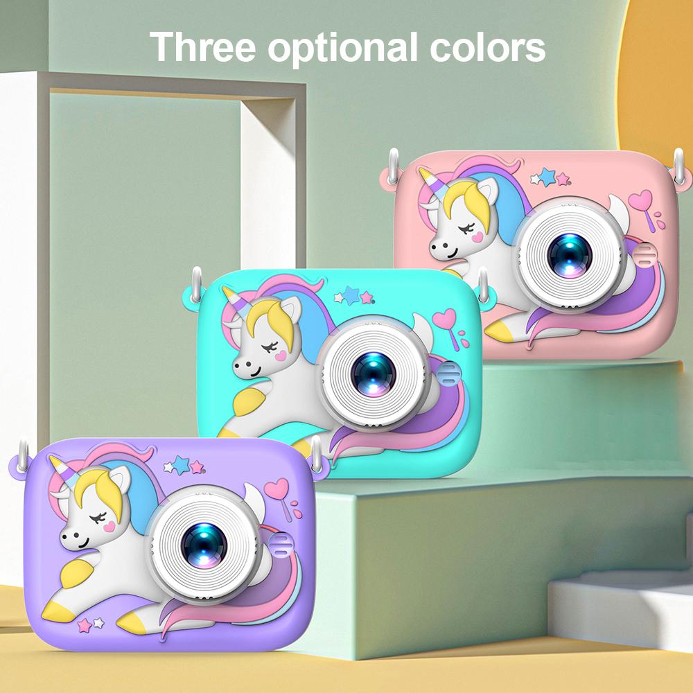 1080P Kids Camera Cute Digital Camera 20MP Children Camera Cartoon Kids Selfie Camera for Boys And
