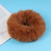 Scrunchies Fur Hair Ties Fuzzy Fur Band Rope Wristband Ring Ponytail Holder Accessories for Women Girls Multi-colored