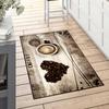 Tapis de cuisine 90x130 cm Polyester Coffee Beige