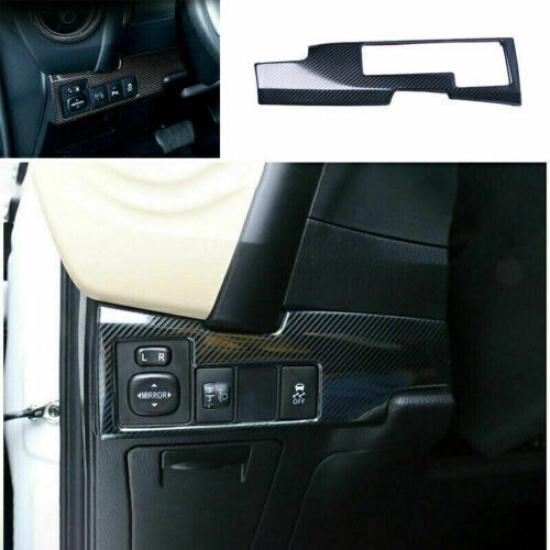 For Toyota Corolla Headlight Switch Control Frame Carbon Fiber Steel 2014-