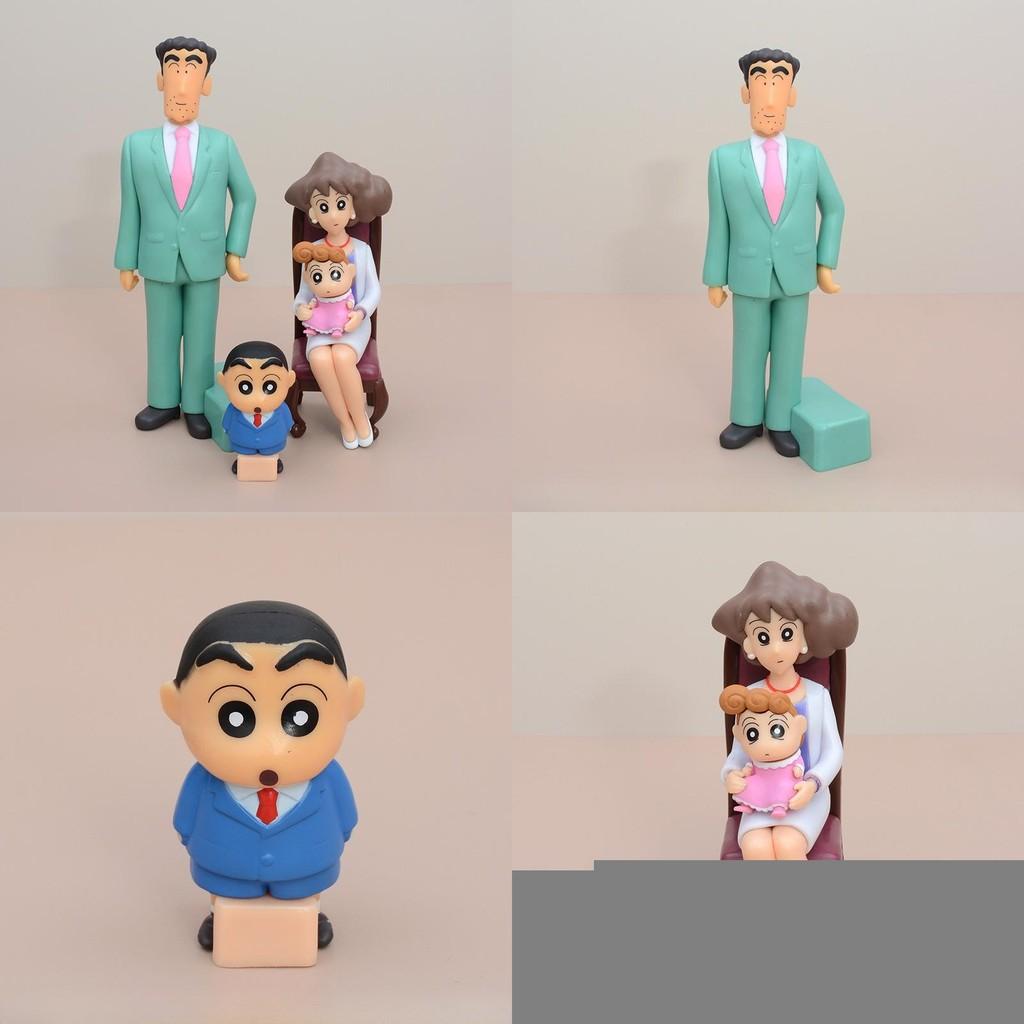ПВХ модель «Семья Синана» от Crayon Shinchan с собираемыми фигурками, для подарка и коллекции