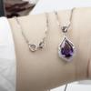 BELLA BOX Hot-selling Purple Water Shape Temperament Classic Necklaces Pendants For Women Wedding Engagement Female Gifts Jewelry