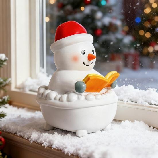 Рождественский ночник Маленькая смоляная светодиодная лампа Санта/Иисус/Снеговик Рождественский ночник для детской спальни Настольный декор