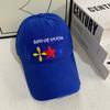 Retro Distressed Baseball Cap Colorful Star Flower Embroidered Soft Brim Streetwear Adjustable Unisex Custom Hat Manufacturer