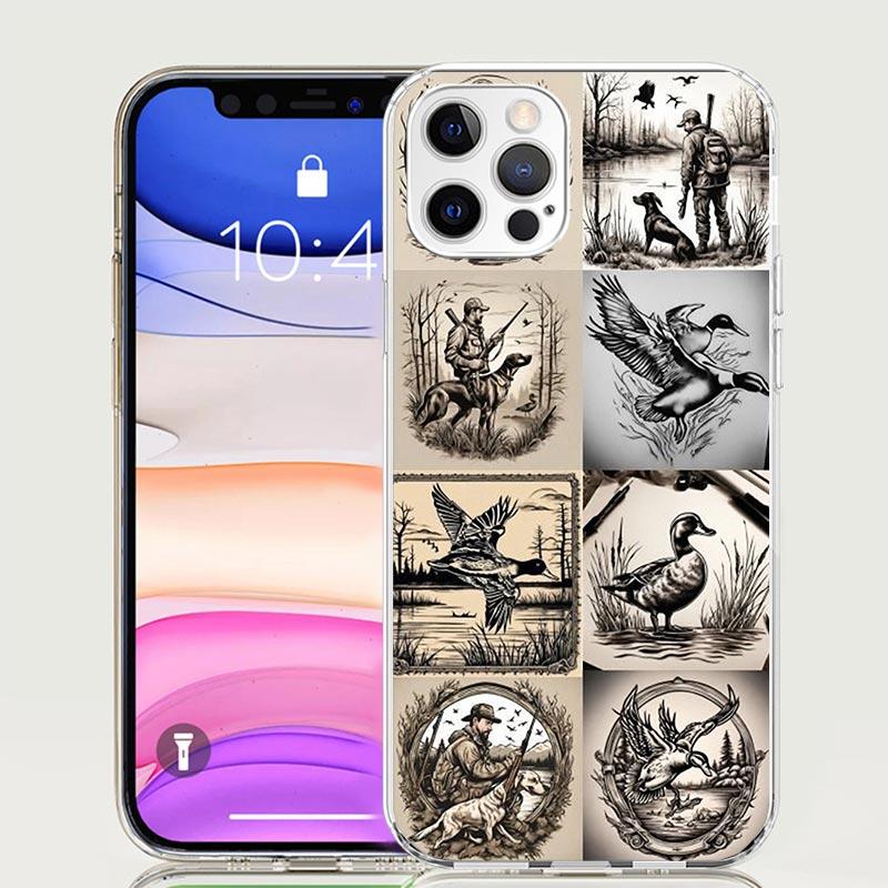 Hunter Dog Hunting Phone Case for Apple iPhone 17 Air 16 15 Plus 14 + 13 Mini 12 11 Pro Max 7 8 SE 16Max Soft Shell Cover Coque