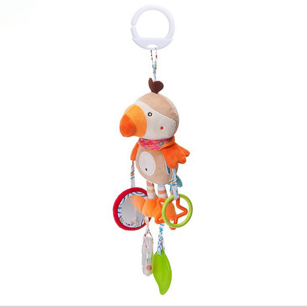 Stuffed Animals Baby Toys Rattles Music Mobile Doll Bed Bell Infant Stroller Hand Bells Plush Toy