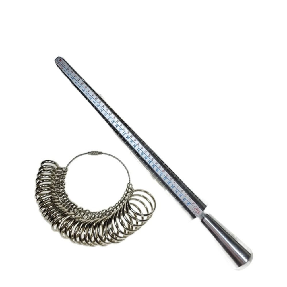 Прочный инструмент для измерения оправки колец с измерителем пальцев для измерения размеров ювелирных изделий