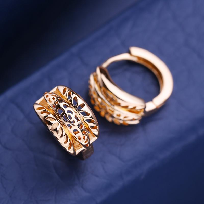 KNIKOO Clip Earrings For Women Fashion Hollow Stud Earrings Jewelry For Wedding Party Gifts