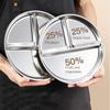 Reusable Divided Dinner Plates Unbreakable 3 Compartment Food Tray Portion Control Plate  Lunch
