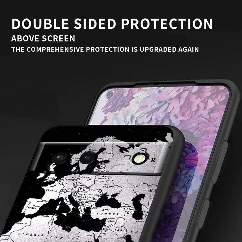 Модный чехол для телефона с рисунком самолета для Google Pixel 10 9a 9 8A 8 7 7A 6 6A Pro XL 2024 5G Черный Мягкий ТПУ Силикон