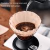 Кофейная воронка с высокой термостойкостью из боросиликатного стекла, ручной фильтр для кофе, конусная чашка L, стеклянная воронка для кофе