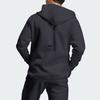 Adidas ЗНЕ. Серия с логотипом и нашивкой на молнии, мужская куртка с капюшоном, черные IN5089