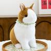 Rabbit Plush Cuter Ornament With Lace Scarf Decoration For Home Gift Office