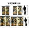 2PCS Gilded Moonnight Islamic Festival Curtains   Luxury Style   Bedroom and Living Room   Drawbar Pocket Decoration