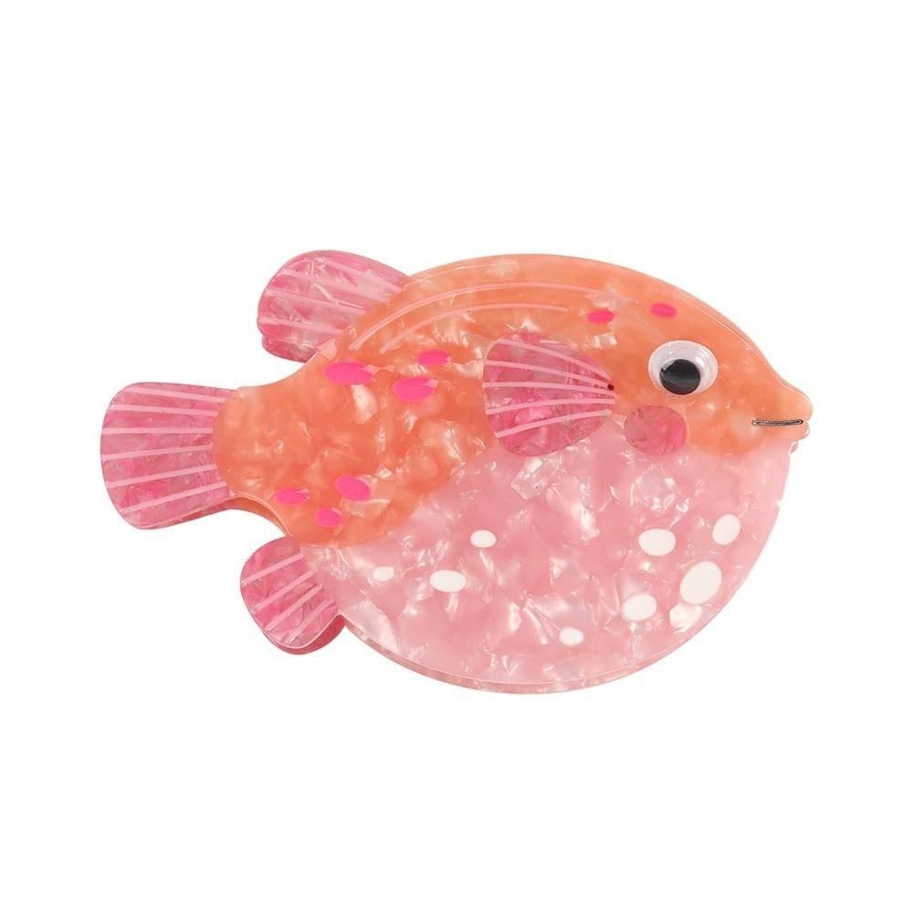 Sweet Fish Hair Claw Starfish Acetic Acid Hair Claw Creative Conch Shark Clip  Daily