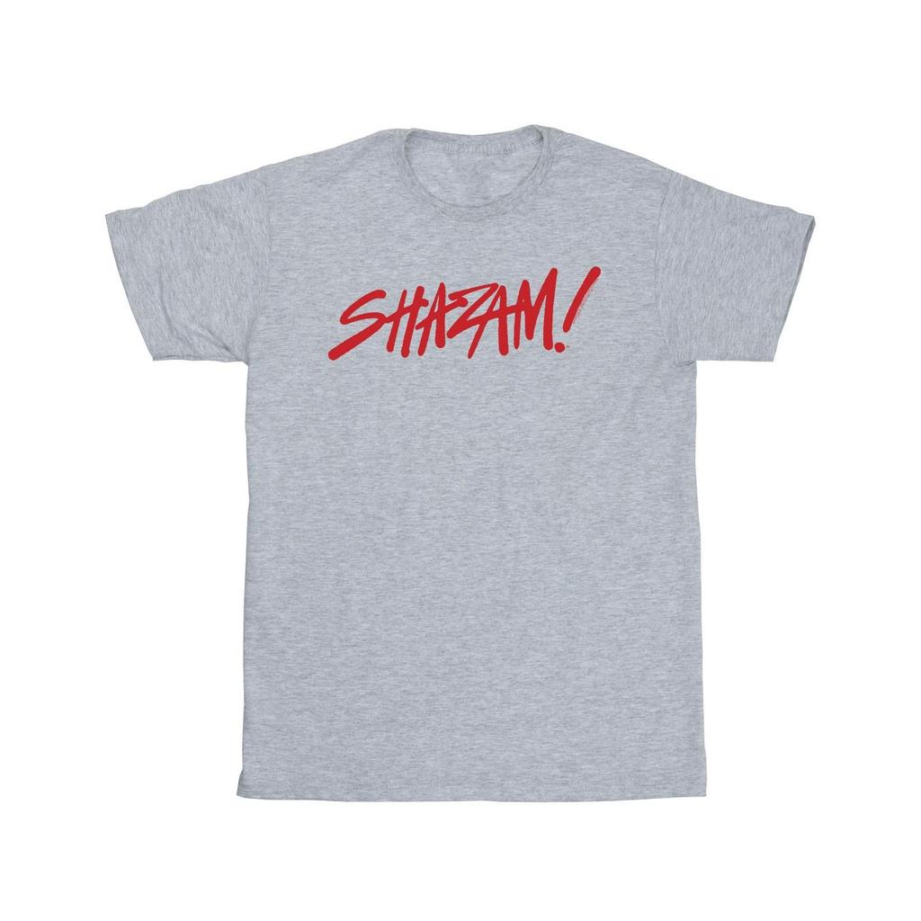 DC Comics Boys Shazam Fury Of The Gods Spray Paint Logo T-Shirt