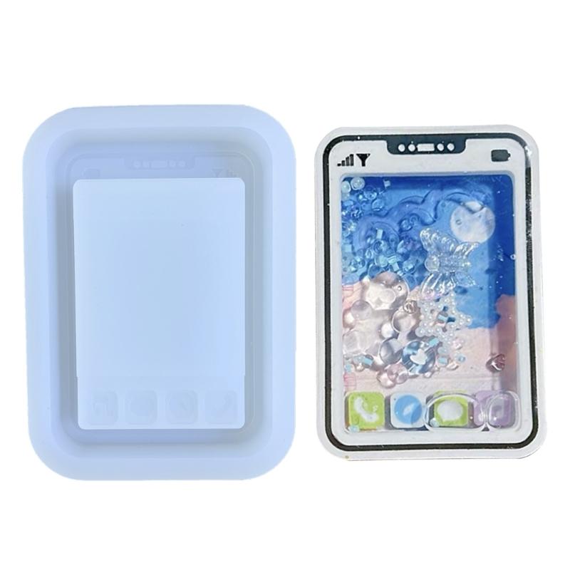 Resin Shaker Molds Silicone Resin Casting Molds Epoxy Quicksand Molds for DIY Pendant Charms Jewelry Making Accessories