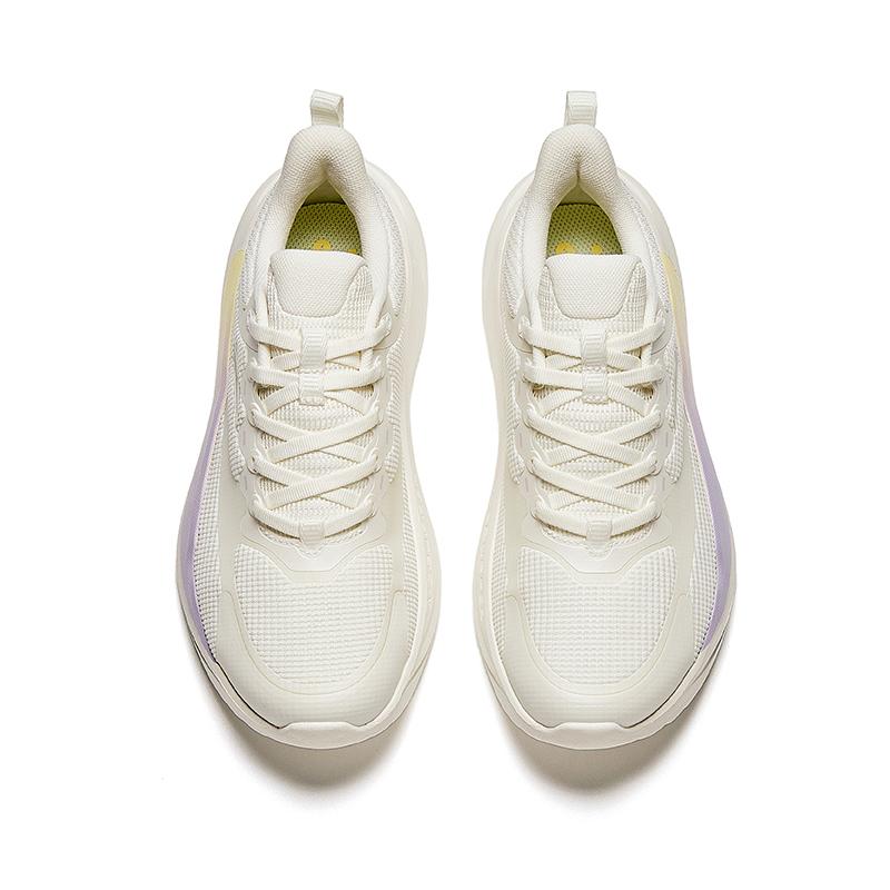 New Anta Fruit Candy Cushioning, Abrasion Resistant, Breathable, Lightweight Low top Training Shoes Women's Ivory White 922427701Q-4