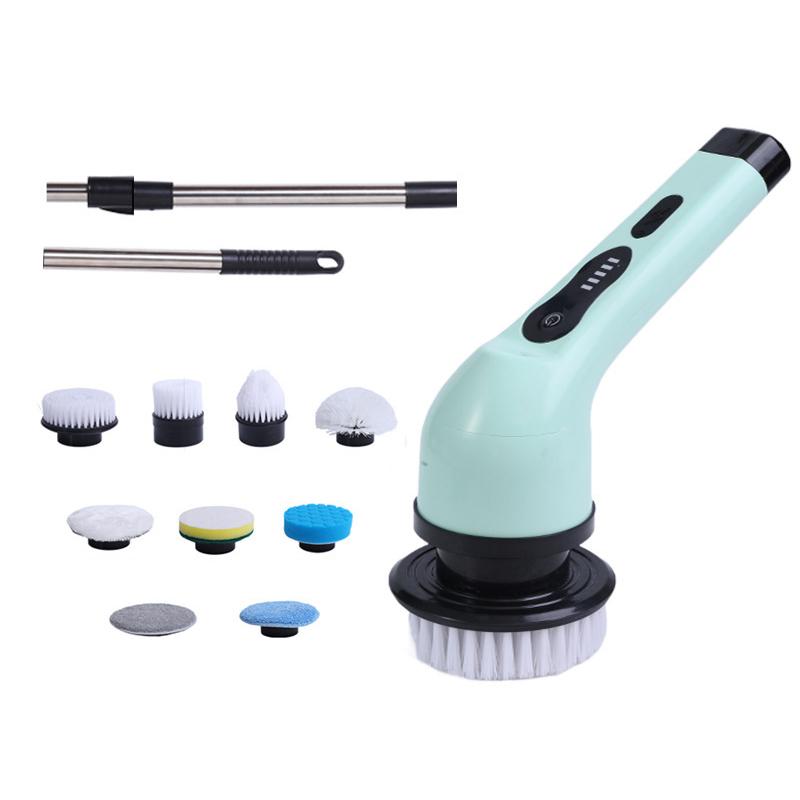 Электрическая щетка для чистки 9-в-1, электрическая скруббер для очистки, электрические чистящие инструменты, гаджеты для чистки салона, кухни, ванной комнаты