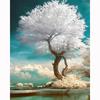 5D DIY Diamond Painting Painted Snow-White Tree Mosaic Embroidery Cross Stitch Embroidery