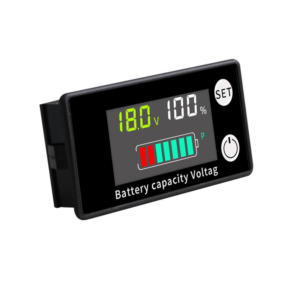Digital Battery Capacity Tester Percentage Level Voltage LCD Display Air-Conditioning Volt Battery Power Indicator Panel
