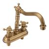 G1/2 Sink Faucet Antique 2 Handle Hot Cold Water Full Copper Basin Mixer Tap for Kitchen Bathroom