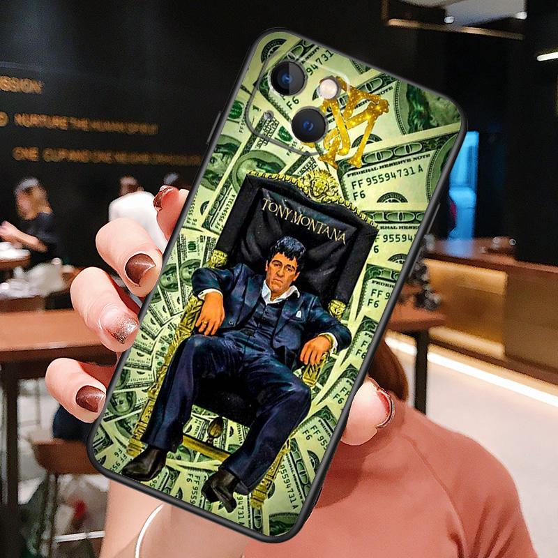 Чехол Scarface Tony Montana для iPhone 11 12 13 14 15 16 Pro Max Mini X XS XR 14 Plus Защитный чехол