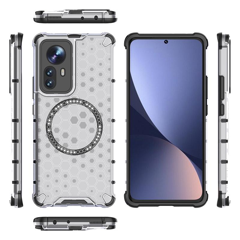 Для xiaomi 12X Магнитное кольцо задняя крышка телефона чехол Magsafe кольцо беспроводной зарядки объектив защита противоударный чехол Funda Cases