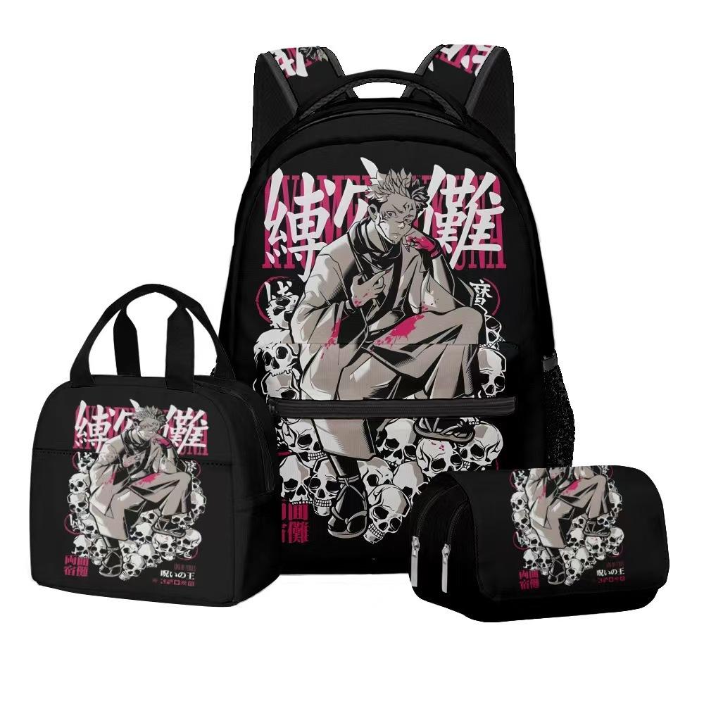Jujutsu Kaisen Three piece student backpack set