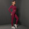 European-American Seamless Peach Lift Yoga Suit: Women's Two-Piece Running & Fitness Set.