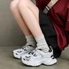Мода 2024 года, трендовые массивные кроссовки для женщин на платформе 5 см, кроссовки для бега, корейские уличные белые повседневные кроссовки для женщин, массивные кроссовки для женщин