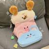 Cute Plush Pink Pig Pencil Case Children's Stationery Organizer Pen Bag Portable Large Capacity Pen Bag Student