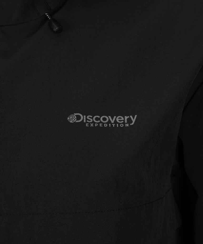 Женский легкий тренировочный анорак Discovery Expedition с капюшоном и технологией Freshvent (черный)