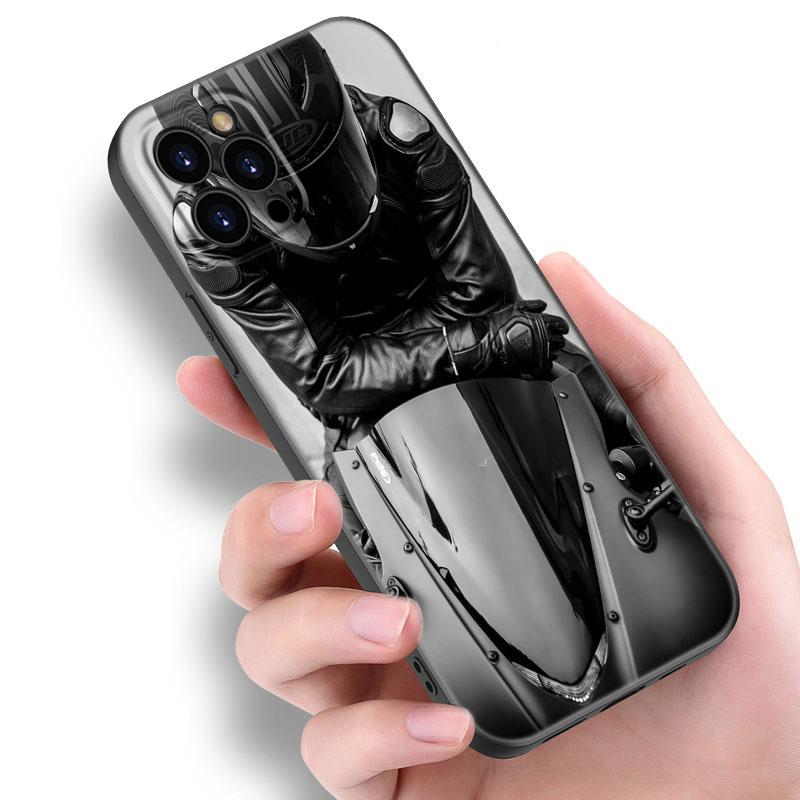 Чехол для телефона Moto Cross Motorcycle Sports для Apple iPhone 12 13 Mini 11 14 15 Pro Max 7 8 Plus X XR XS SE 2020 2022, черный чехол