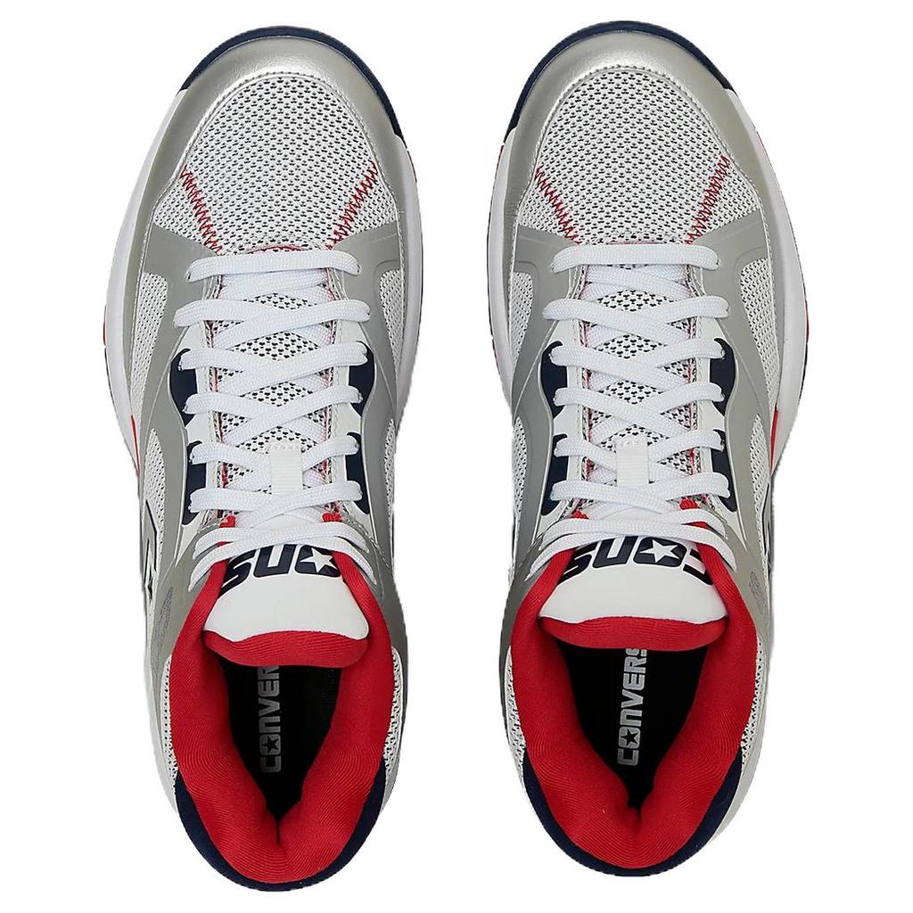 Converse CONS ACCELERATOR Дышащие кроссовки для баскетбола средней высоты Мужские Белый Серебристый 33500470