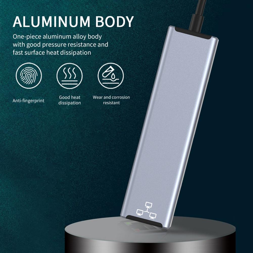 Usb 3.0 USB 3.1 Type-C Сетевой адаптер без драйверов USB-концентратор Rj45 Проводной адаптер Usb-C Ethernet 100 Мбит/с адаптер для ноутбука Macbook