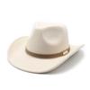 Woolen Western Cowboy Top Hat Jazz Hat Minority Style Fashion Hat Men'S And Women'S Couple Hat