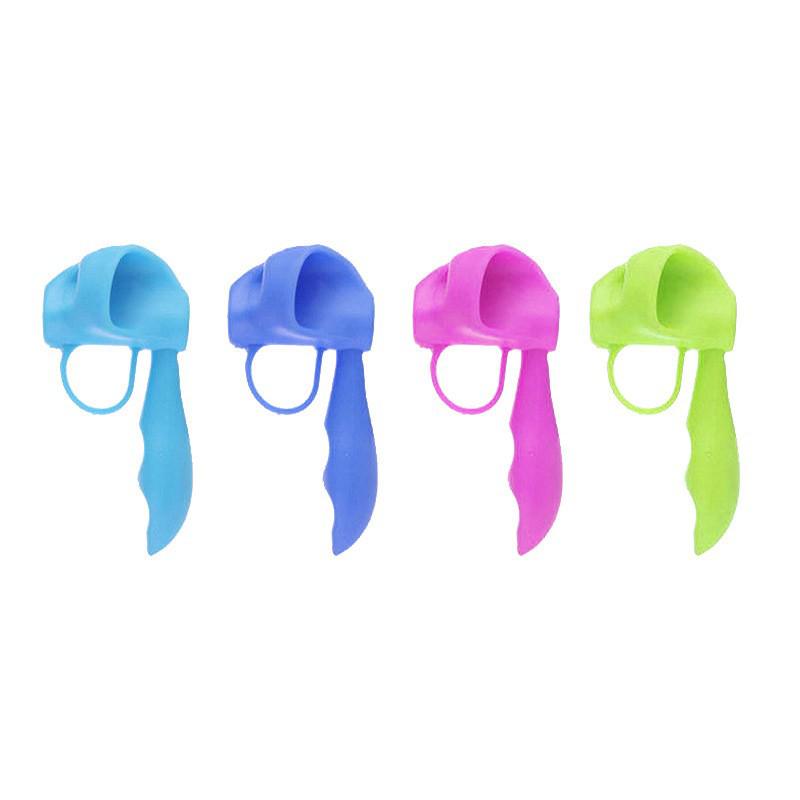 Детская силиконовая подставка для ручек: Корректор осанки при письме пятью пальцами для начинающих в детском саду, портативный пенал