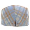 Autumn Winter Plaid Beret Men's Wool Warm Forward Cap British Peaked Cap Newsboy Cap