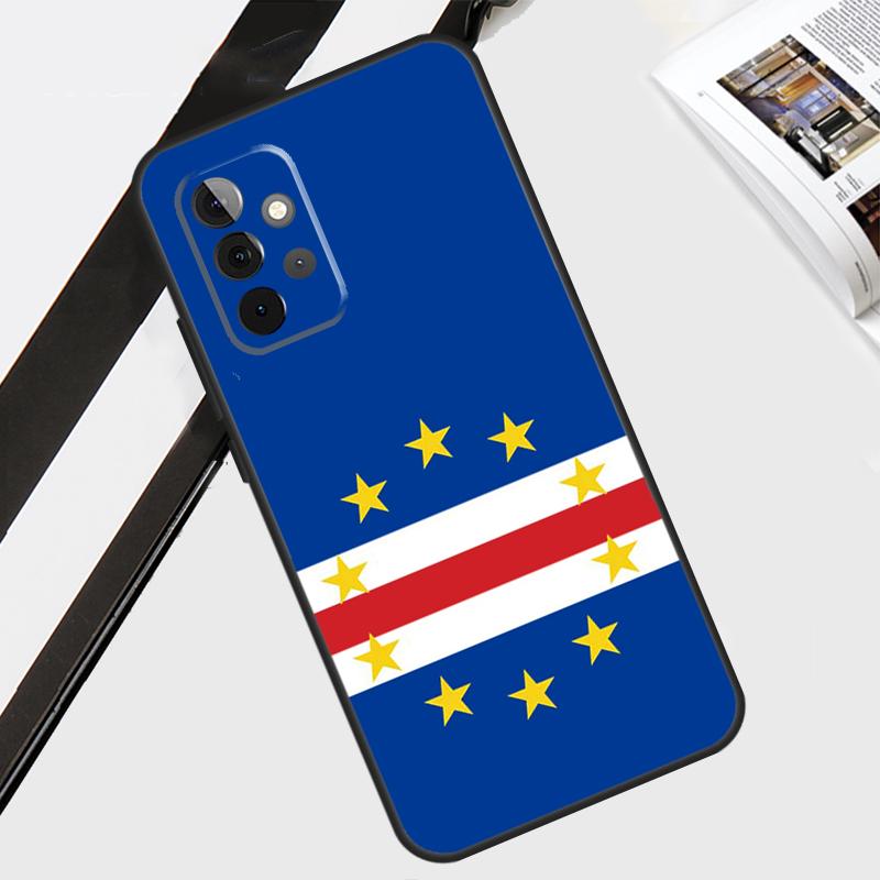 Cape Verde Flag Coat of Arms Case For Samsung Galaxy A06 A56 A36 A26 A16 A54 A34 A14 A12 A22 A32 A52 A13 A53 A15 A35 A55